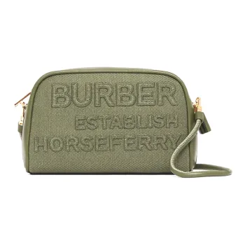 Burberry Linen And Cotton Blend Shoulder Bag Crossbody Bag Women's Jasper