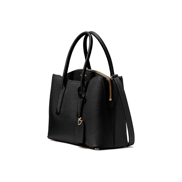 Kate Spade Margau Leather Handle Bag Medium Size Women's Black-1