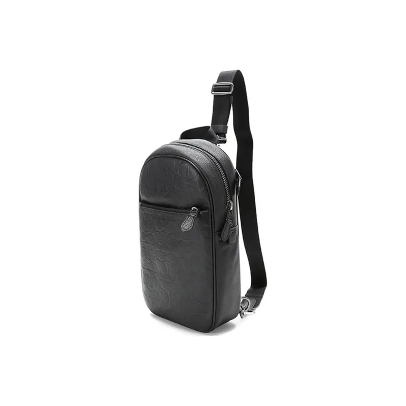 COACH Metropolitan Leather Shoulder Bag Crossbody Bag Sling Bags Small Size Men's Black-1