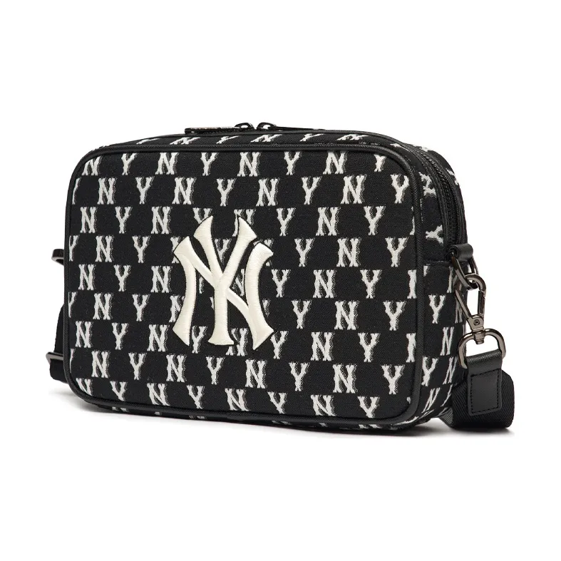 MLB Monogram Collection Polyester Combo Bag Camera Bag Crossbody Bag Shoulder Bag Unisex Black-1