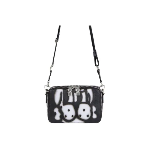 GIVENCHY Chito Collaboration Grain Sheepskin Camera Bag, Shoulder Bag, Crossbody Bag Men's Black