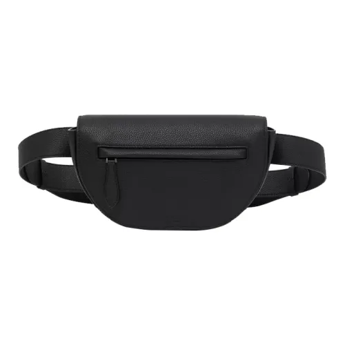 Burberry Cow Leather Fanny Pack Regular Men's Black