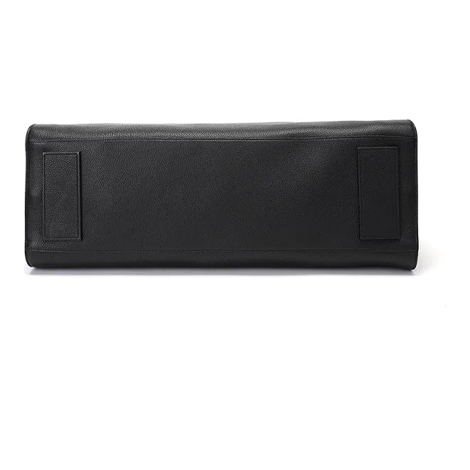 SAINT LAURENT SAC DE JOUR Grained Leather Travel Bag Briefcase Shoulder Bag Crossbody Bag Handbag Men's Black-4