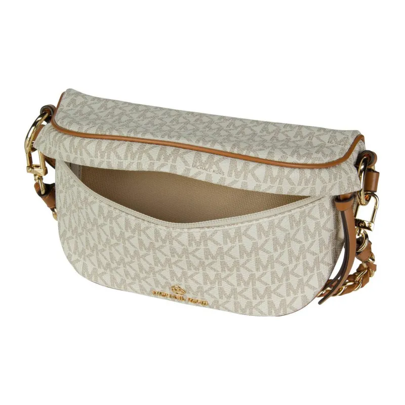 MICHAEL KORS Slater Cow Leather Shoulder Bag Women's Beige-2