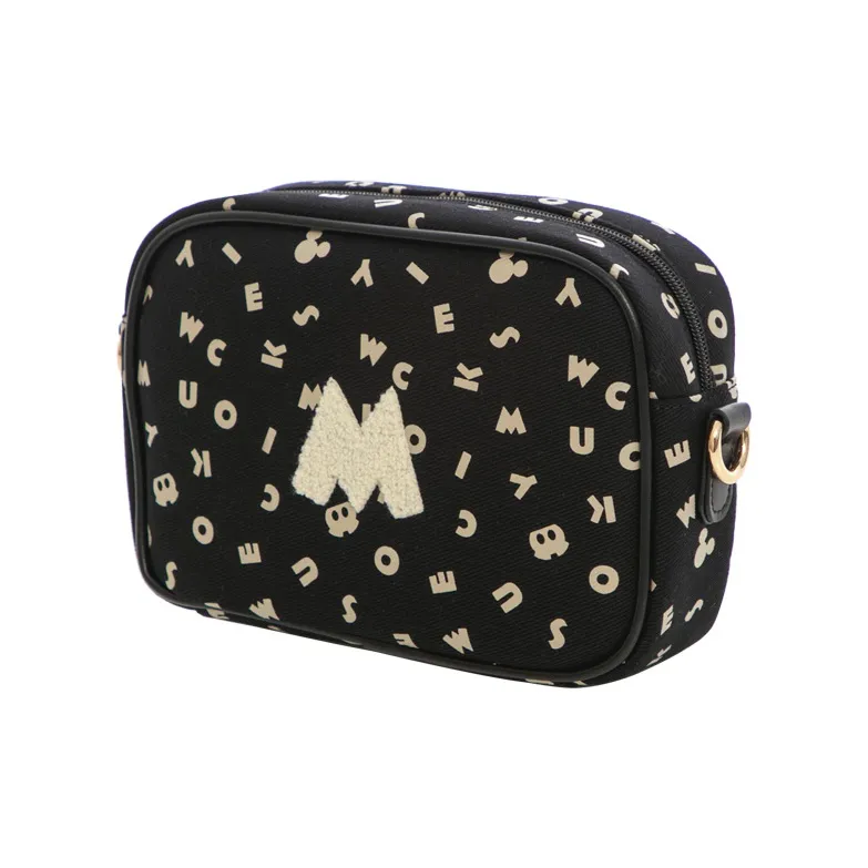 Disney Canvas Combo Bag Camera Bag Shoulder Bag Women's Black-1
