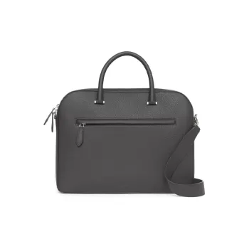 Burberry Olympia Leather Portable One Shoulder Crossbody Briefcases Men's