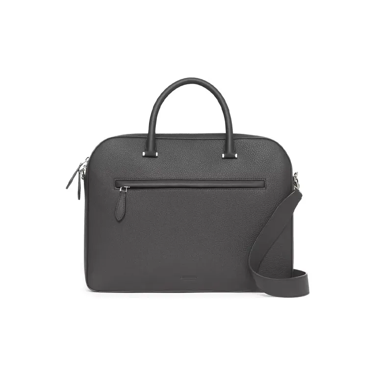 Burberry Olympia Leather Portable One Shoulder Crossbody Briefcases Men's-0