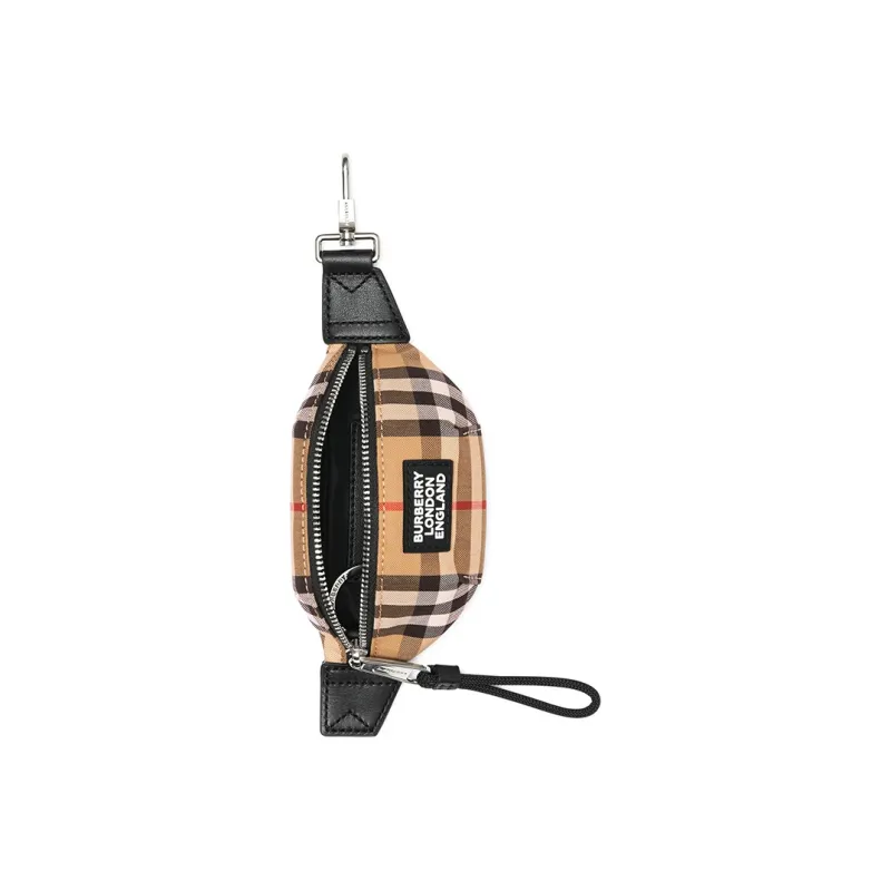 Burberry Cotton Pendant Fanny Pack Extra Mini Men's Brown-2