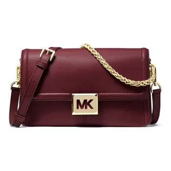 MICHAEL KORS Sonia Leather Shoulder Bag Crossbody Bag Medium Size Women's Berry Purple