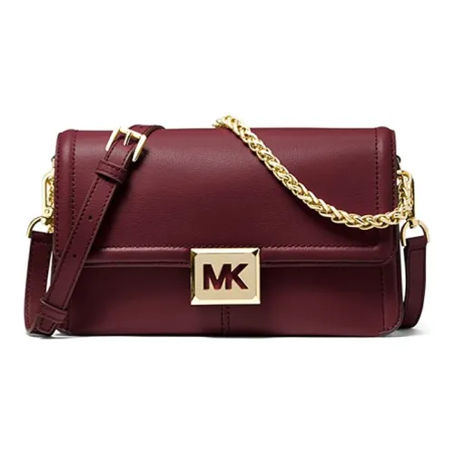 MICHAEL KORS Sonia Leather Shoulder Bag Crossbody Bag Medium Size Women's Berry Purple