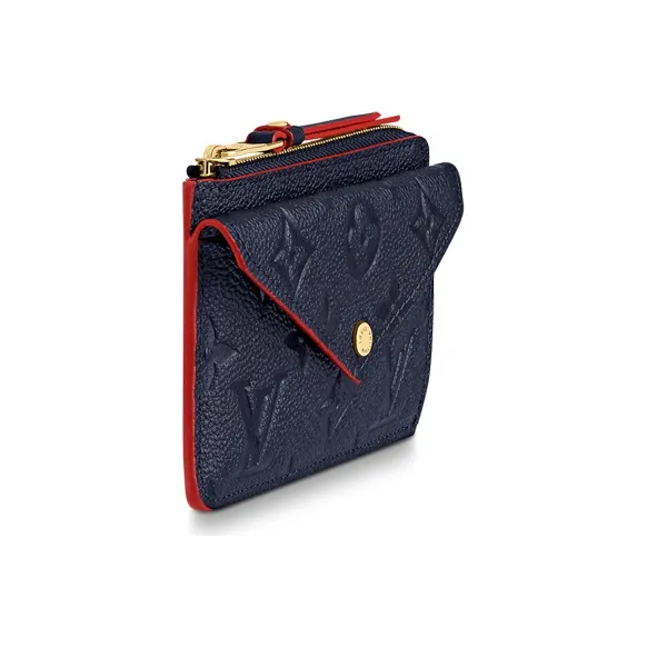 LOUIS VUITTON Card Holder Recto Reverso Monogram Empriente Navy/Red-1