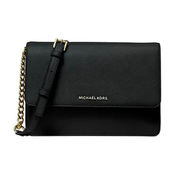 MICHAEL KORS Daniela Leather Envelope Bag Shoulder Bag Crossbody Bag Regular Women's Black