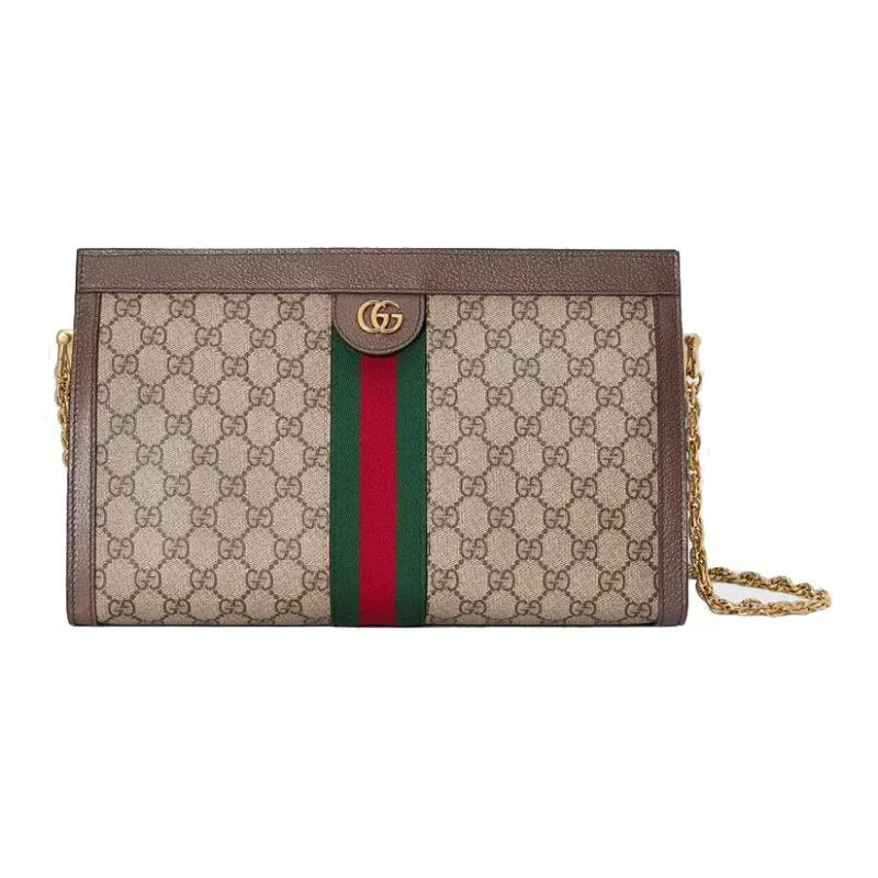 GUCCI Ophidia Canvas With Leather Canvas Bag, Crossbody Bag, Shoulder Bag Women's-0