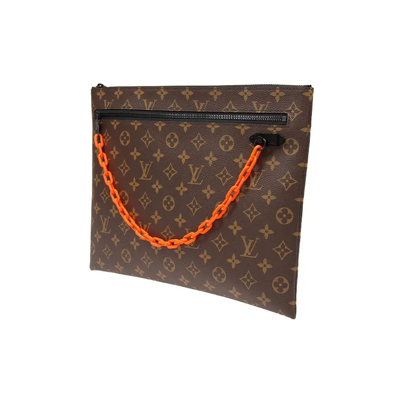 LOUIS VUITTON A4 Pouch Monogram Brown-1