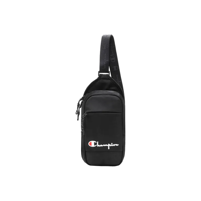 Champion Fabric Shoulder Bag Regular Unisex Black/Oatmeal Gray/Ginger Yellow/Light Egg White-0
