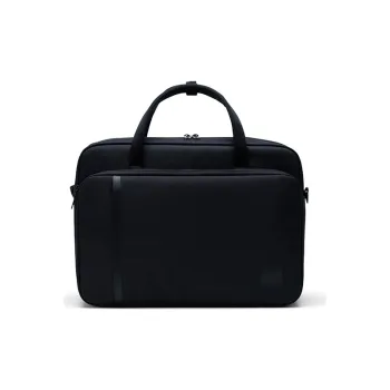 Herschel Polyester Shoulder Bag, Crossbody Bag, Handbag Large Size Unisex Classic Black