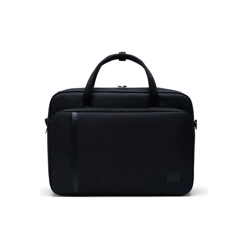 Herschel Polyester Shoulder Bag, Crossbody Bag, Handbag Large Size Unisex Classic Black-0