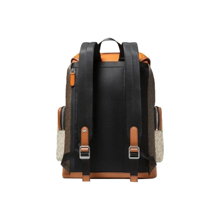 MICHAEL KORS Hudson Artificial Leather Backpack Travel Bag Large Size Men's Orange-1
