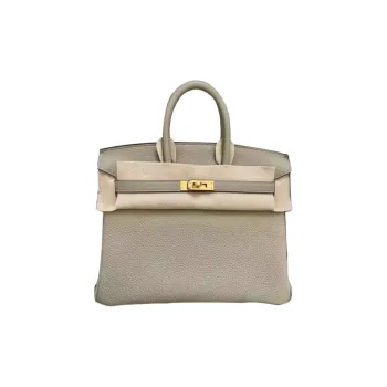 HERMES Birkin Cow Leather Birkin Bag Handbag Women's Sage Green