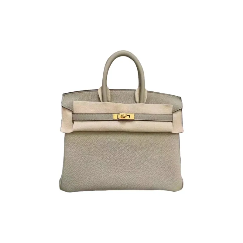 HERMES Birkin Cow Leather Birkin Bag Handbag Women's Sage Green-0