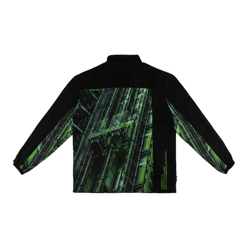 RUNNINWHEEL Loose Fit Thin Jacket Unisex Black-1