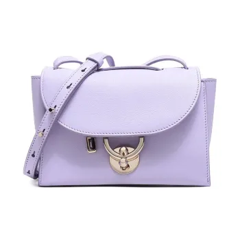 FERRAGAMO Cow Leather Shoulder Bag Women's Lilac Purple