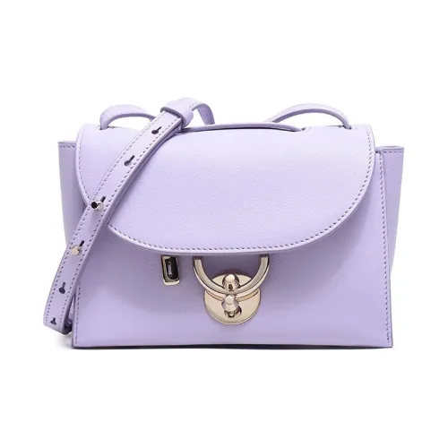 FERRAGAMO Cow Leather Shoulder Bag Women's Lilac Purple