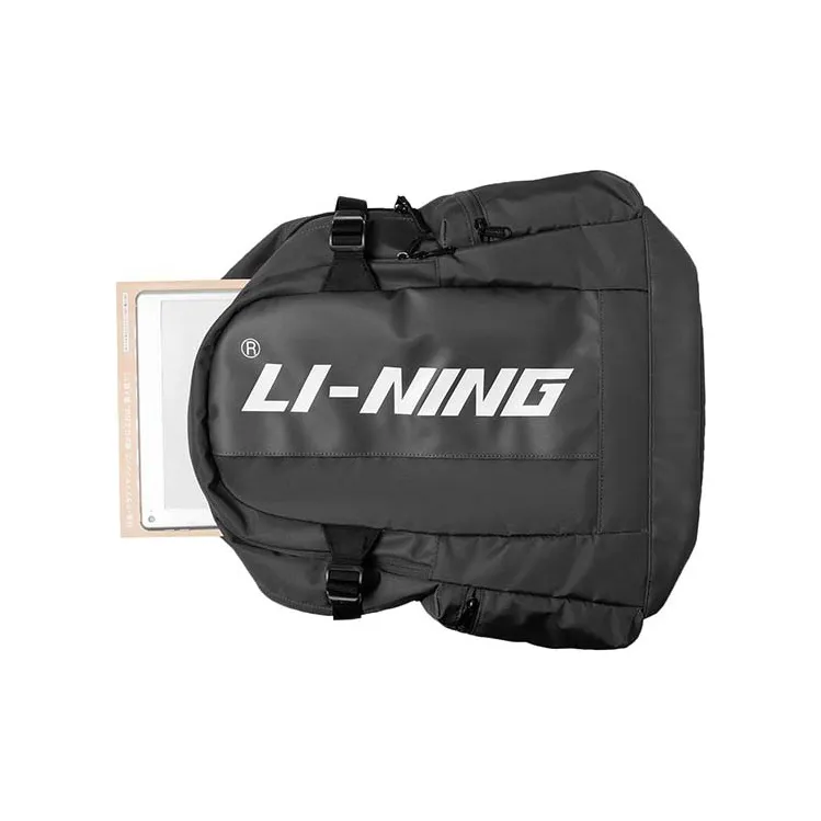 LiNing Training Series Fabric Backpack Regular Unisex Graphite Gray-1