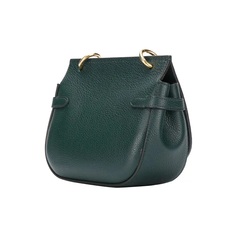 Mulberry Leather Shoulder Bag, Crossbody Bag Women's Green-1