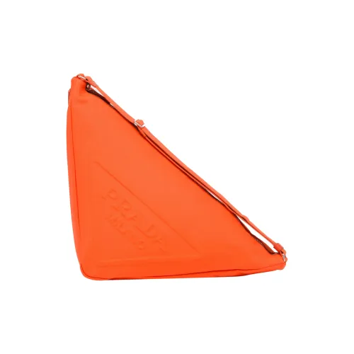 PRADA Canvas Triangle Bag Orange