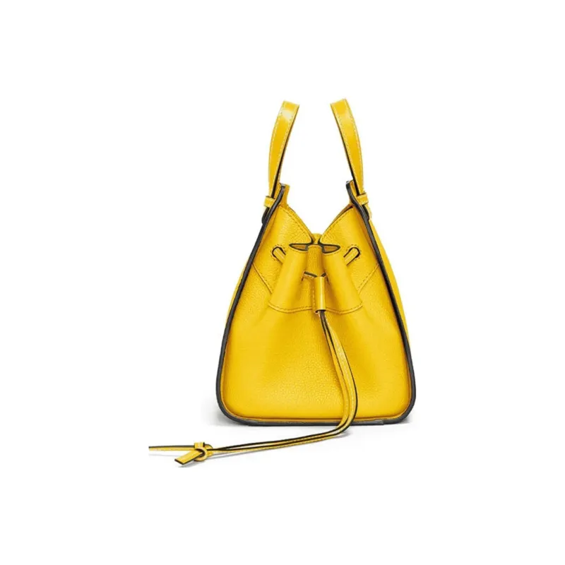 LOEWE Hammock Soft Grain Calfskin Hammock Bag, Handbag, Shoulder Bag, Crossbody Bag Mini Women's Yellow-2