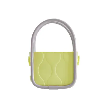 STAR TOWN Cow Leather Shoulder Bag, Crossbody Bag, Handbag Mini Women's Grape Purple/Lemon/Buckwheat