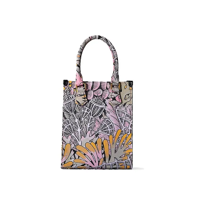 FION Fabric Shoulder Bag, Crossbody Bag, Handbag Regular Women's Pink/Black-4