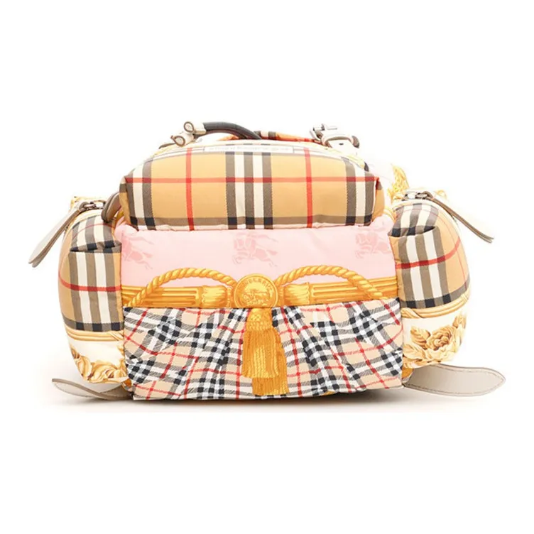 Burberry Nylon Backpack Regular Women's Mixed Color-4
