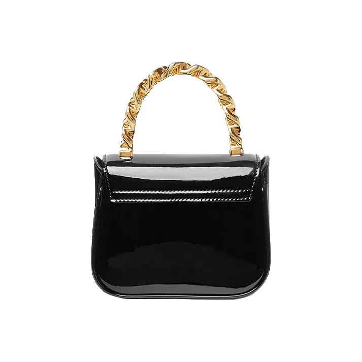 VERSACE Leather Crossbody Bags Shoulder Bags Handbags Women's Black-3
