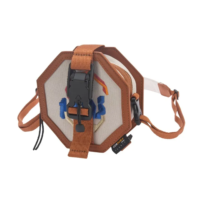 LiNing Polyester Crossbody Bag Shoulder Bag Unisex Camel-0