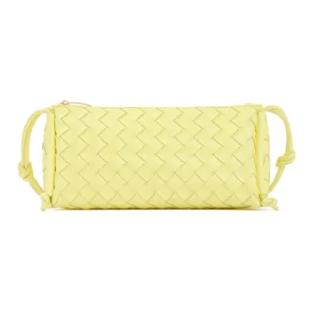 Bottega Veneta LOOP Lambskin Pen Holder Bag, Shoulder Bag Handbag, Shoulder Bag Trumpets Women's Yellow