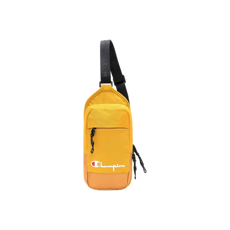 Champion Fabric Shoulder Bag Regular Unisex Black/Oatmeal Gray/Ginger Yellow/Light Egg White-5