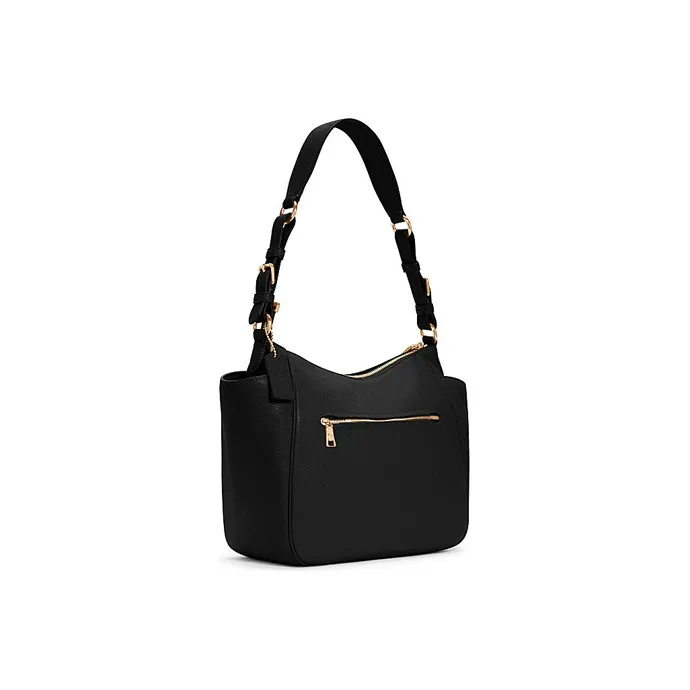 COACH Rori Grained Leather Dumpling Bag Handbag Shoulder Bag Large Size Women's Black-2