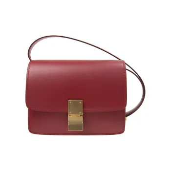 CELINE Classic Bo Calfskin Tofu Bag Small Square Bag Shoulder Bag Crossbody Bag Medium Size Women's Red