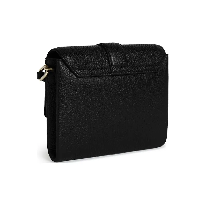 Furla Sofia Grainy Leather Messenger Bag, Shoulder Bag, Crossbody Bag Mini Women's Black-1