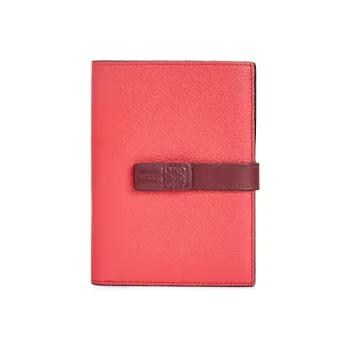 LOEWE Cow Leather Wallet Women's Pink