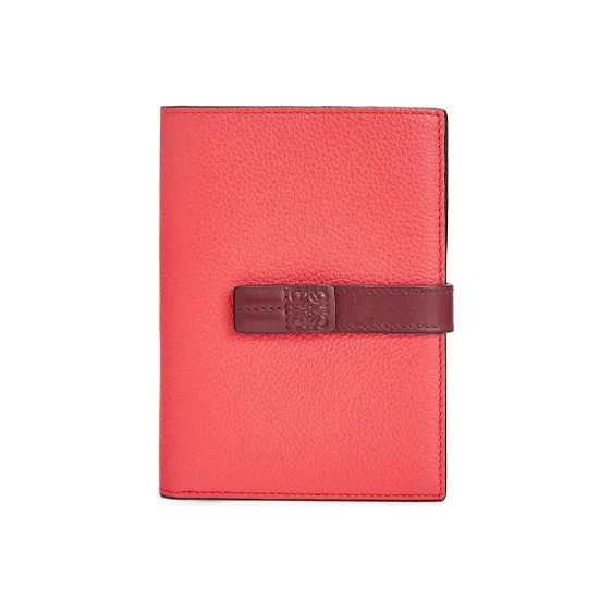 LOEWE Cow Leather Wallet Women's Pink-0