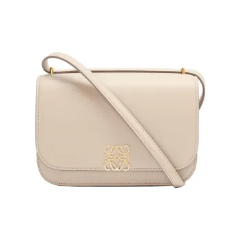 LOEWE Goya Cow Leather Shoulder Bag Crossbody Bag Small Size Women's Oat