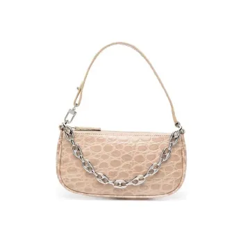 By Far Mini Rachel Leather Shoulder Bag Handbags Shoulder Bags Women's Beige