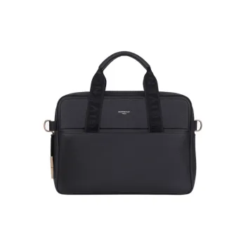 GIVENCHY Grained Leather Briefcases Handbags Men's Black