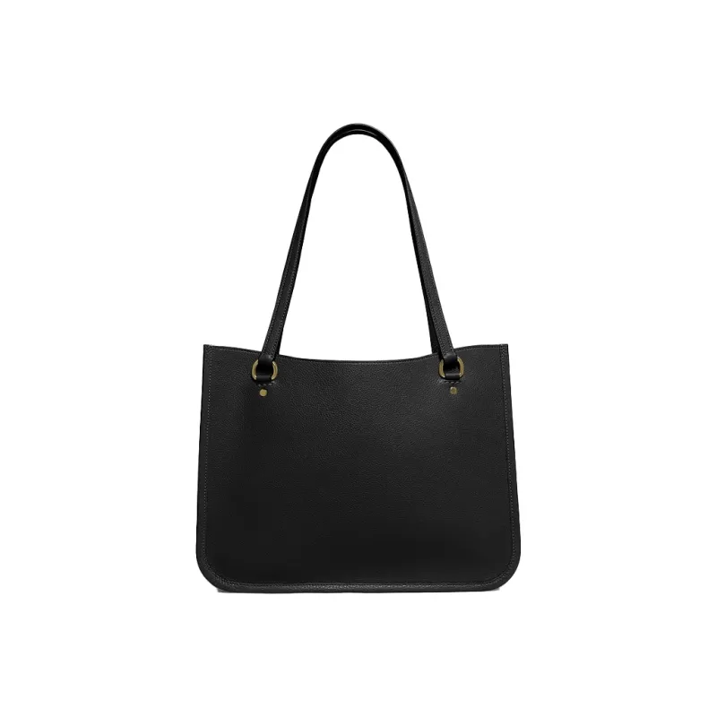 COACH Tyler Leather Handbag, Shoulder Bag Women's Black-2
