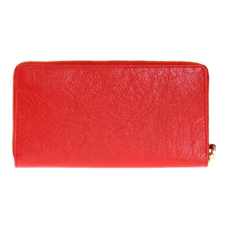 Balenciaga Sheepskin Clutch Women's Red-2