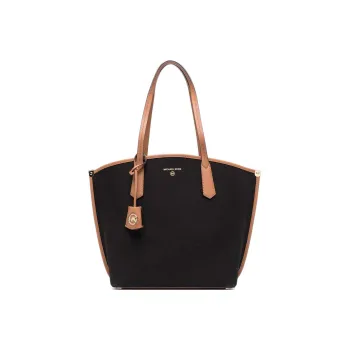 MICHAEL KORS Cotton Tote Bag, Shopping Bag, Handbag, Shoulder Bag Tubas Women's Black