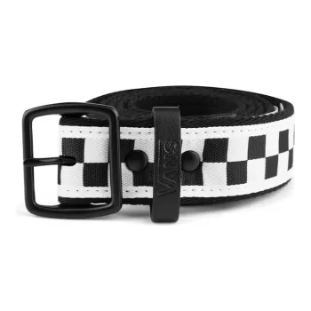 Vans Sports Belts Men Black White Checkerboard